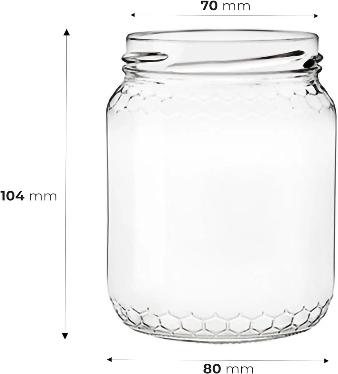Vasetti in Vetro per Miele da 1 kg (773 ml) - Confezione 15pz con tappi aleare 82mm inclusi - Vasetti per il miele in vetro alveare per apicoltori con tappi twist off oro alveare 82 mm