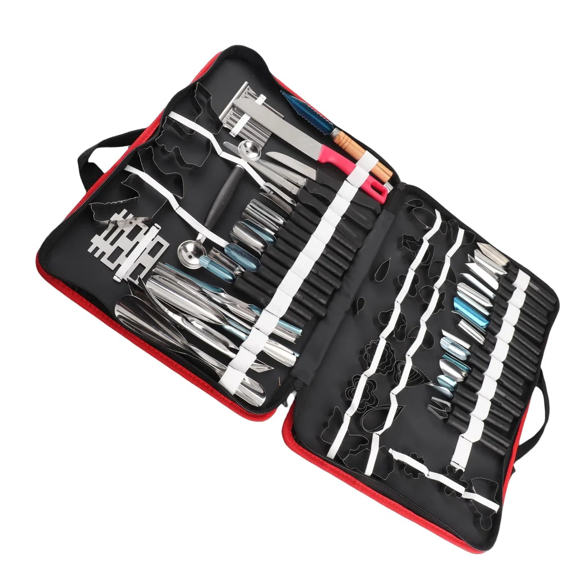 Atyhao 80PCS / Set Set da Intaglio Kit di Strumenti per pelare Intaglio culinario per guarnire Frutta e Verdura