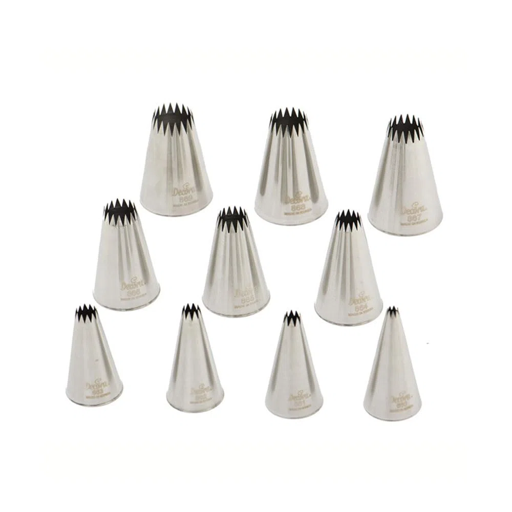 Decora 0263486 Set 10 Cornetti A Stella Francese