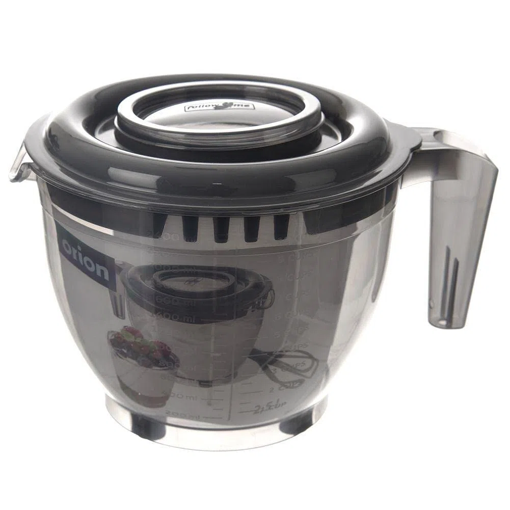 Ciotola da cucina con coperchio paraspruzzi con manico robusto, per alimenti, 2,5 l