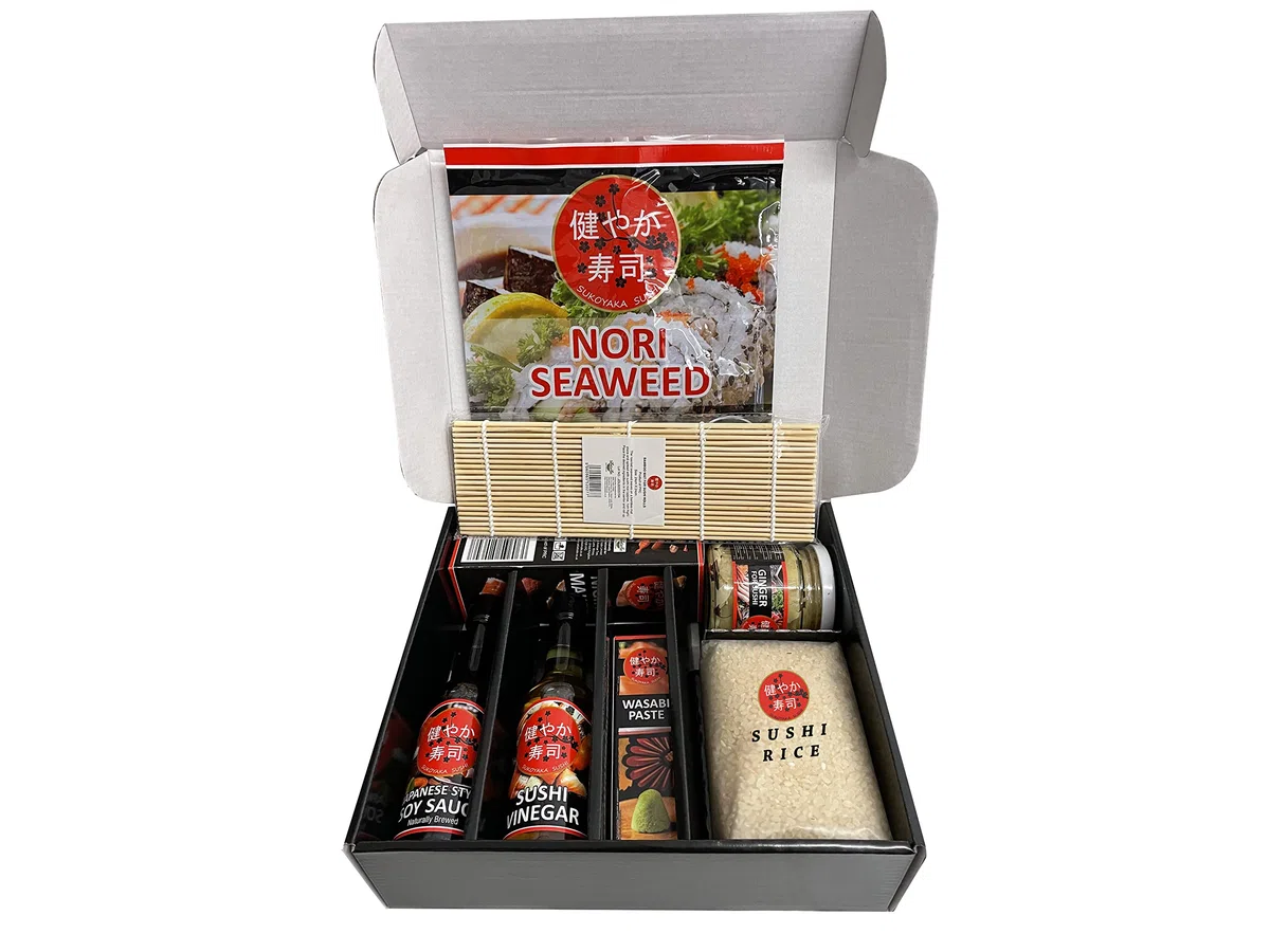 Seba Garden Itasan - Kit per sushi da 9 pezzi, set completo per sushi, ideale da provare o come regalo, guida multilingue per usarlo (lingua italiana non garantita)