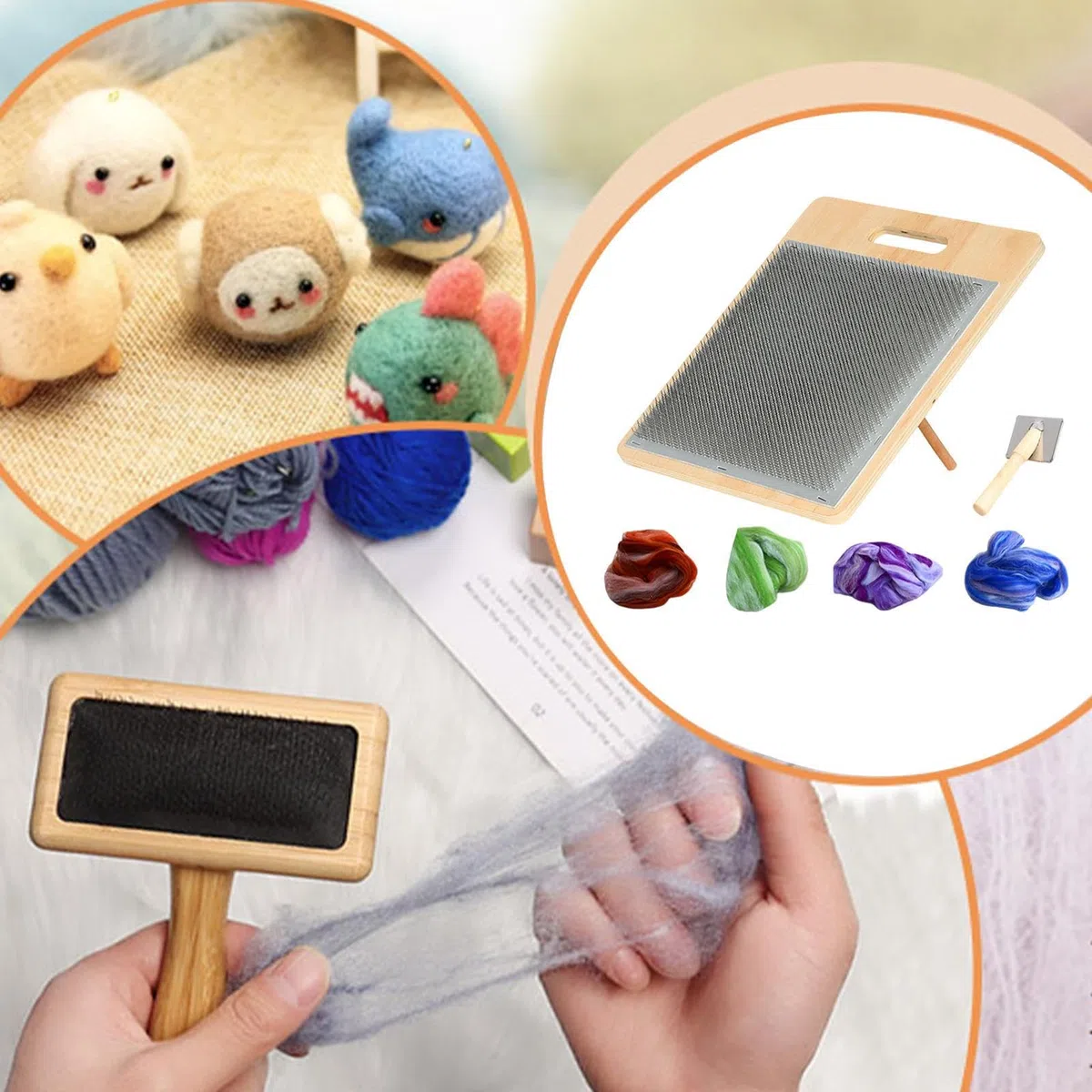 Blending Board, pettine per feltro di lana, multifunzionale, regolabile, per principianti, donne, madri, nonne, e feltro in casa