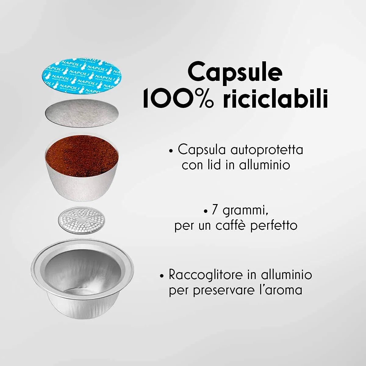 Bialetti Super, Macchina Caffè Espresso, Funziona esclusivamente con Capsule Bialetti, Bianco Latte