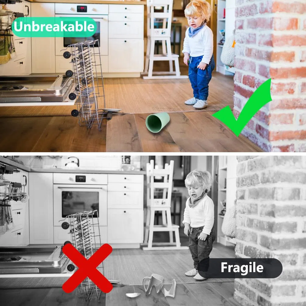 Set di 10 tazze infrangibili riutilizzabili, in plastica, per caffè, tè, acqua, birra, latte, succo, per adulti, lavabili in lavastoviglie e adatte al microonde