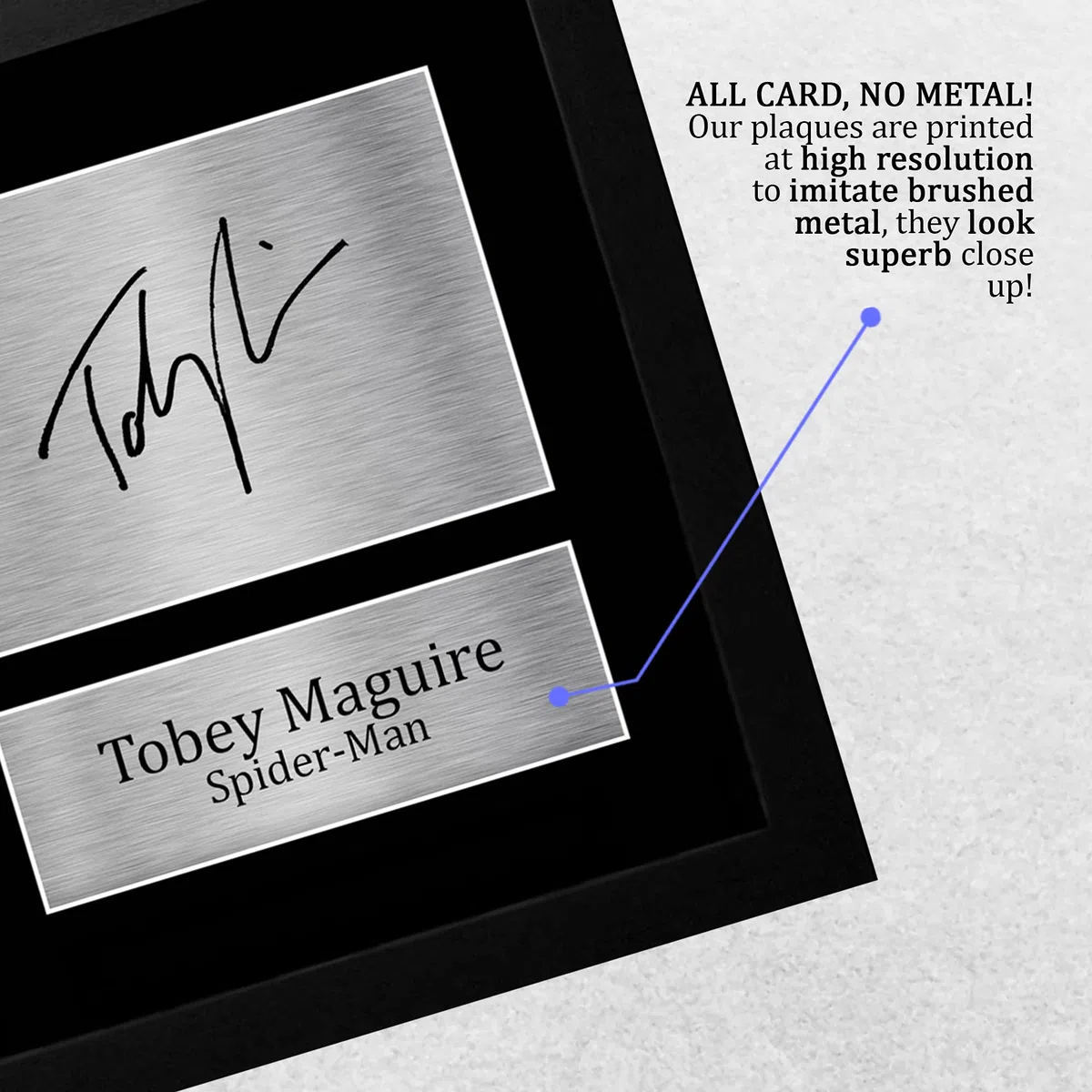 HWC Trading FR A4 Tobey Maguire Spider-man Regali Stampato Firmato Autografo Foto per gli appassionati di cinema - A4 incorniciato