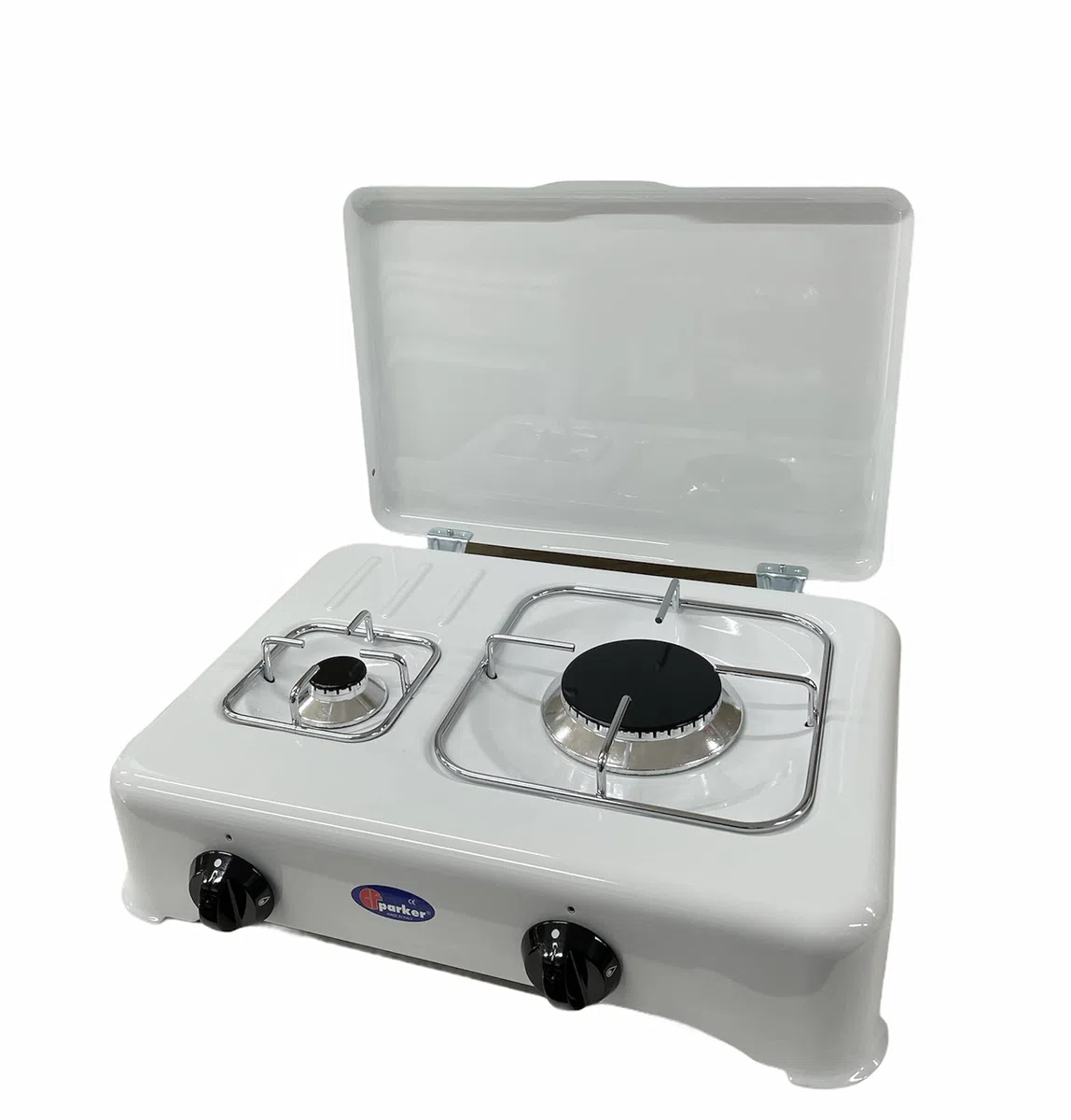 Parker Fornello 2 fuochi gas metano da Cucina o Campeggio made in italy - 5325CBm