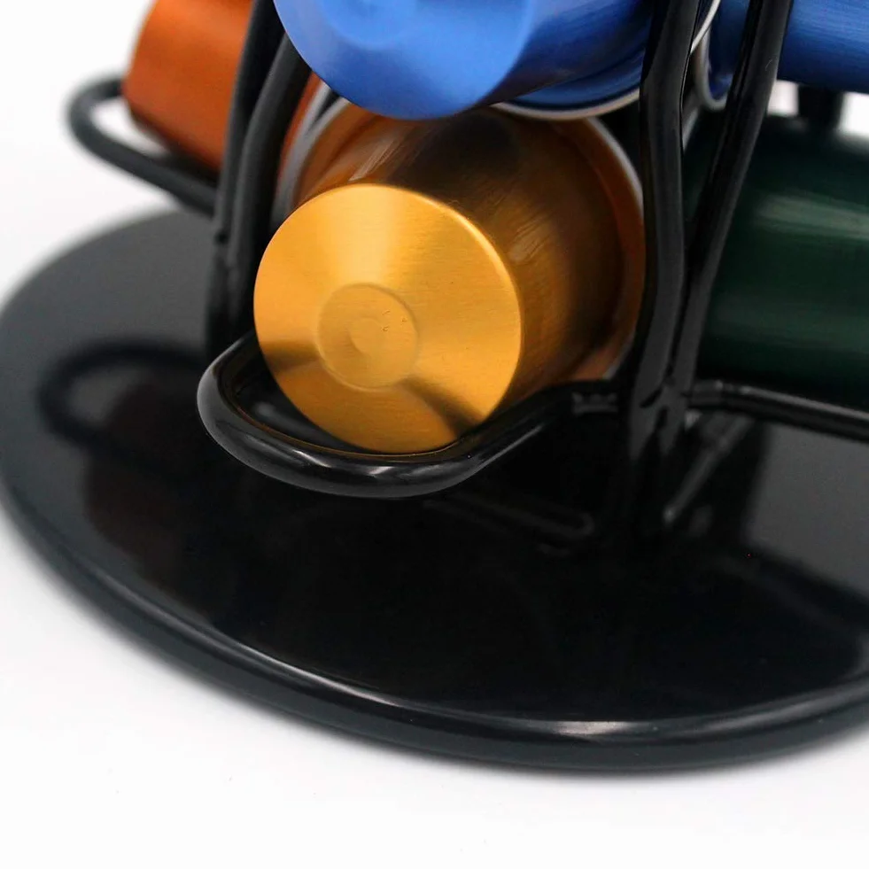 XIAPIA Porta Capsule per Caffè Compatibile con Nespresso per 40 Pezzi, Porta Cialde Nespresso Rotante, Portacapsule Verticale, Supporti per Capsule Cialde