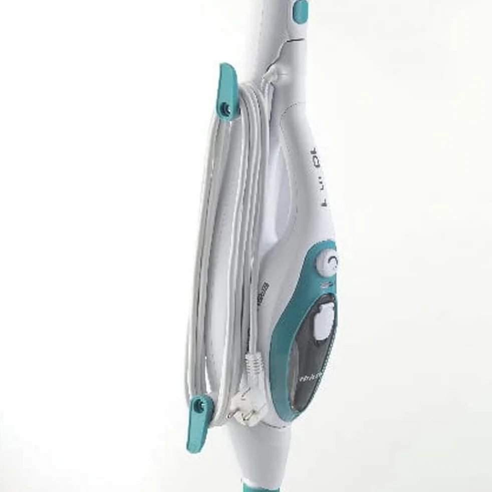 Ariete 4169 Steam Mop Scopa Lavapavimenti a Vapore con Manico Pieghevole, 1500W, Bianco e Azzurro