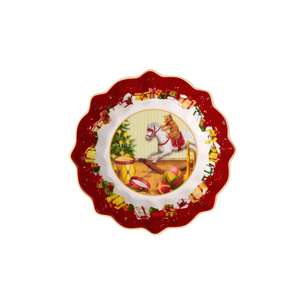 Villeroy & Boch - Toy's Fantasy Ciotola Piccola Regali 16,5 cm Variopinto, Adatto per Microonde, Scodella, Ciotola, Piatto Ceramica Natale, Xmas, Stoviglie, Porcellana Premium