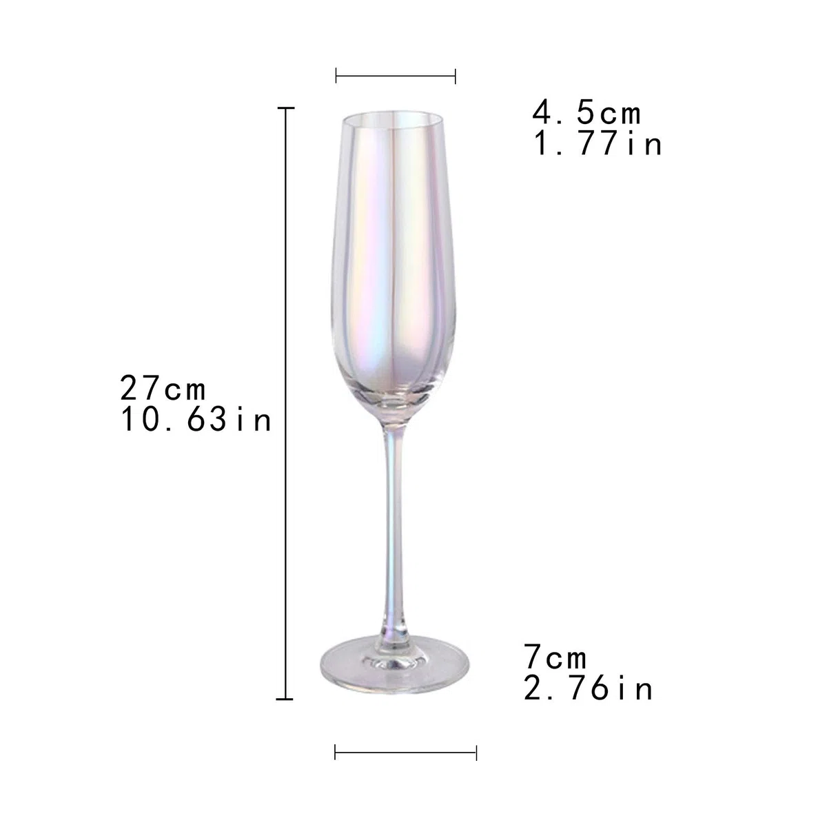 Bicchieri da Champagne Arcobaleno Cristallo Rosso Vino Vetro colorato Vetro Champagne Occhiali Luce Luxury Goblet 6 Pack, Ideale for Bar a casa, Occasioni Speciali. Flute da Champagne