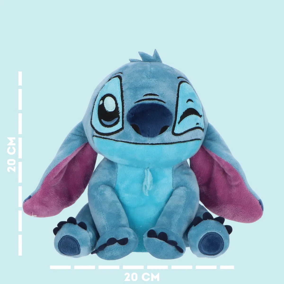 Stitch Salvadanaio con occhiolino – Morbido salvadanaio in peluche – Prodotto con licenza ufficiale – circa 20 cm – Divertente design con occhiolino – Regalo per bambini e fan