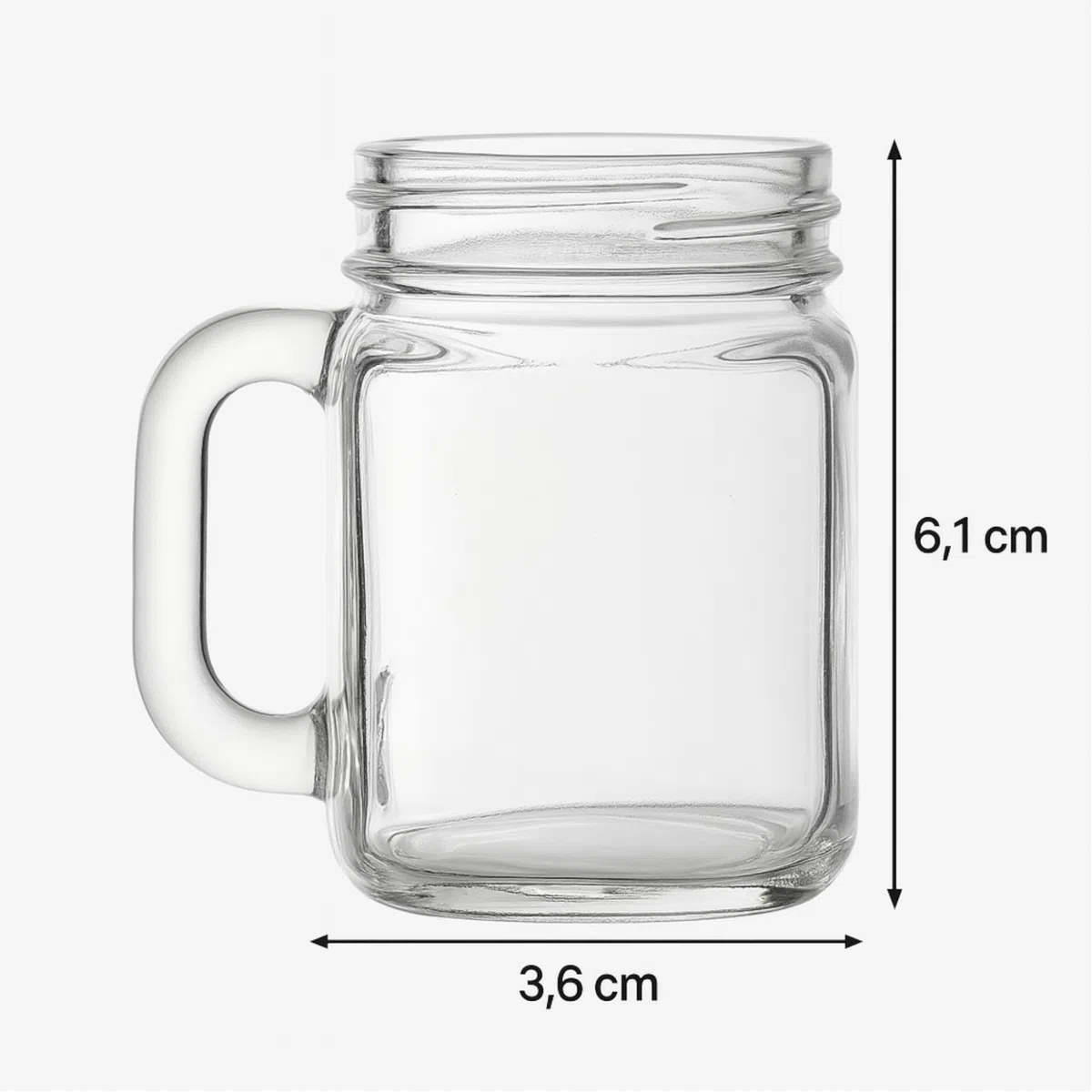 gouveo Set di 24 Mini bicchieri 30 ml con manico e tappo a vite (0,03 l) argentato – Bicchiere da shot, da liquore, di degustazione per buffet, bar di casa, catering (TGH030S)