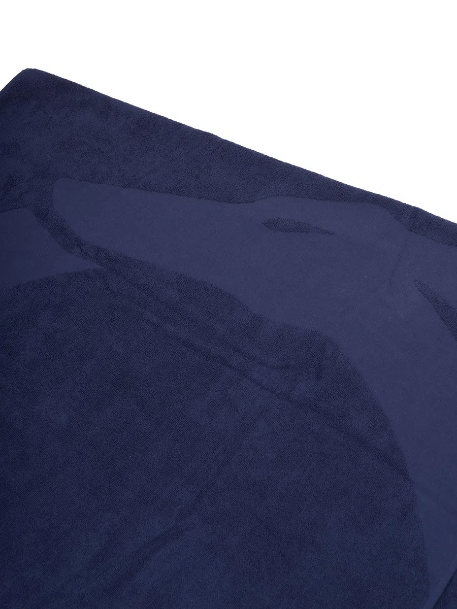 Trussardi Telo mare piscina o spa cotone spugna tessuto logato cm.170 x 90 (circa) articolo TRU2MTW01, DAB Dark blue, Taglia unica