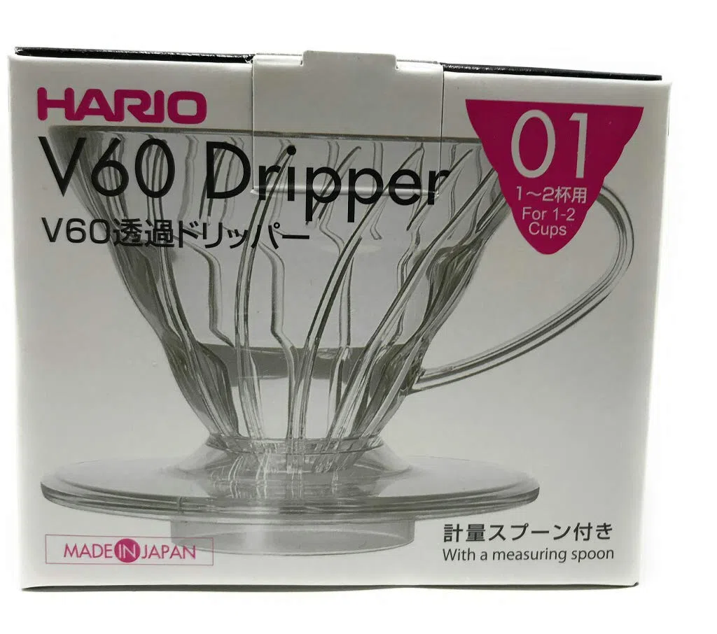 Hario V60 dripper Clear Transparent VD-01T (Japan Import)