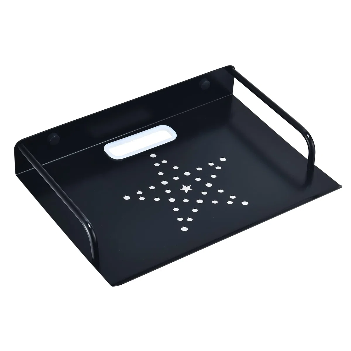 HNVNER Supporto Parete per Dispositivo Multimediale, Scaffale Galleggiante per Router/Modem/TV Box/Hi-Fi/Cavo Cassette/Console di Gioco, Lettori DVD Mensola da Muro (1 Ripiani, Piccola)
