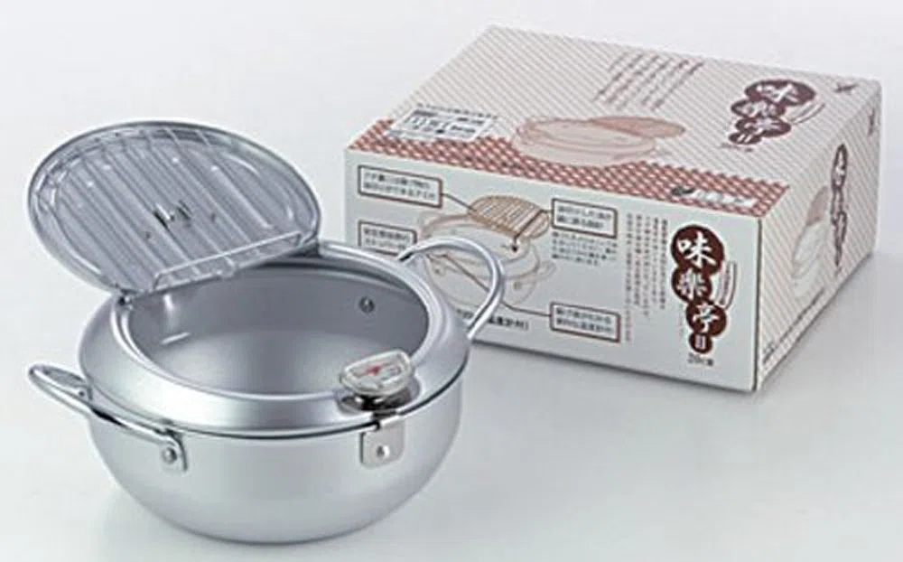Termometro Aji-raku-tei II con una coperta friggitrice 20 centimetri SJ1024 (Giappone import / Il pacchetto e il manuale sono in giapponese)