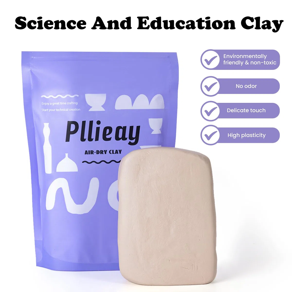 Pllieay Kit di poterie creativo per adulti – Tutto incluso : set per decorare ceramiche, attrezzi e manuale. Kit DIY perfetto per casa!
