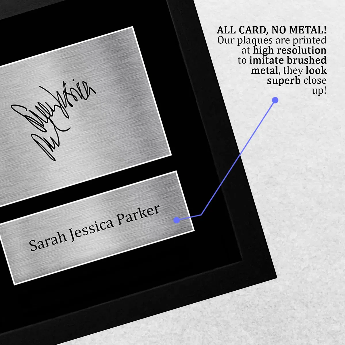 HWC Trading FR A4 Sarah Jessica Parker Sex and the City - A4 Framed Regali Stampati Autografo Firmato Immagine Per Gli Appassionati Di Show Televisivo