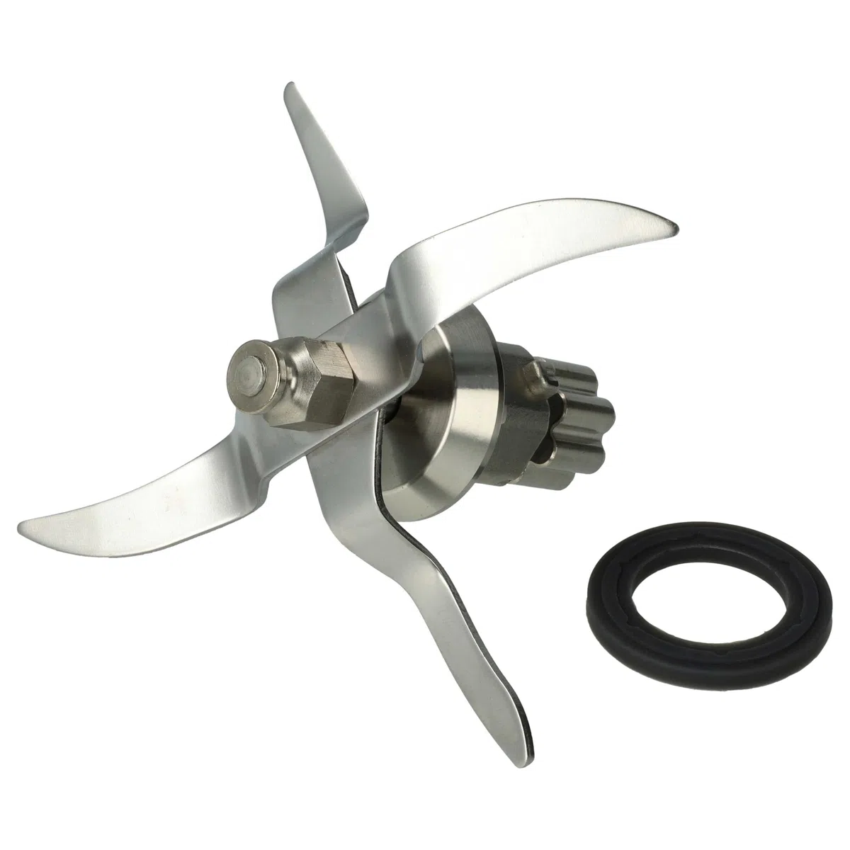 vhbw gruppo lame compatibile con Silvercrest SKMK1200C3, 389505, SKMK1100A1 robot da cucina - Con 4 lame in acciaio inox
