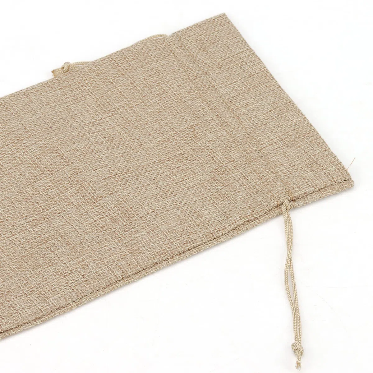 ZEONHAK 30 sacchetti regalo in juta, 15 x 35 cm, con cartellino e corda di canapa, copribottiglie di vino per matrimoni, feste di casa, Marrone, sacchetti regalo di vino di iuta