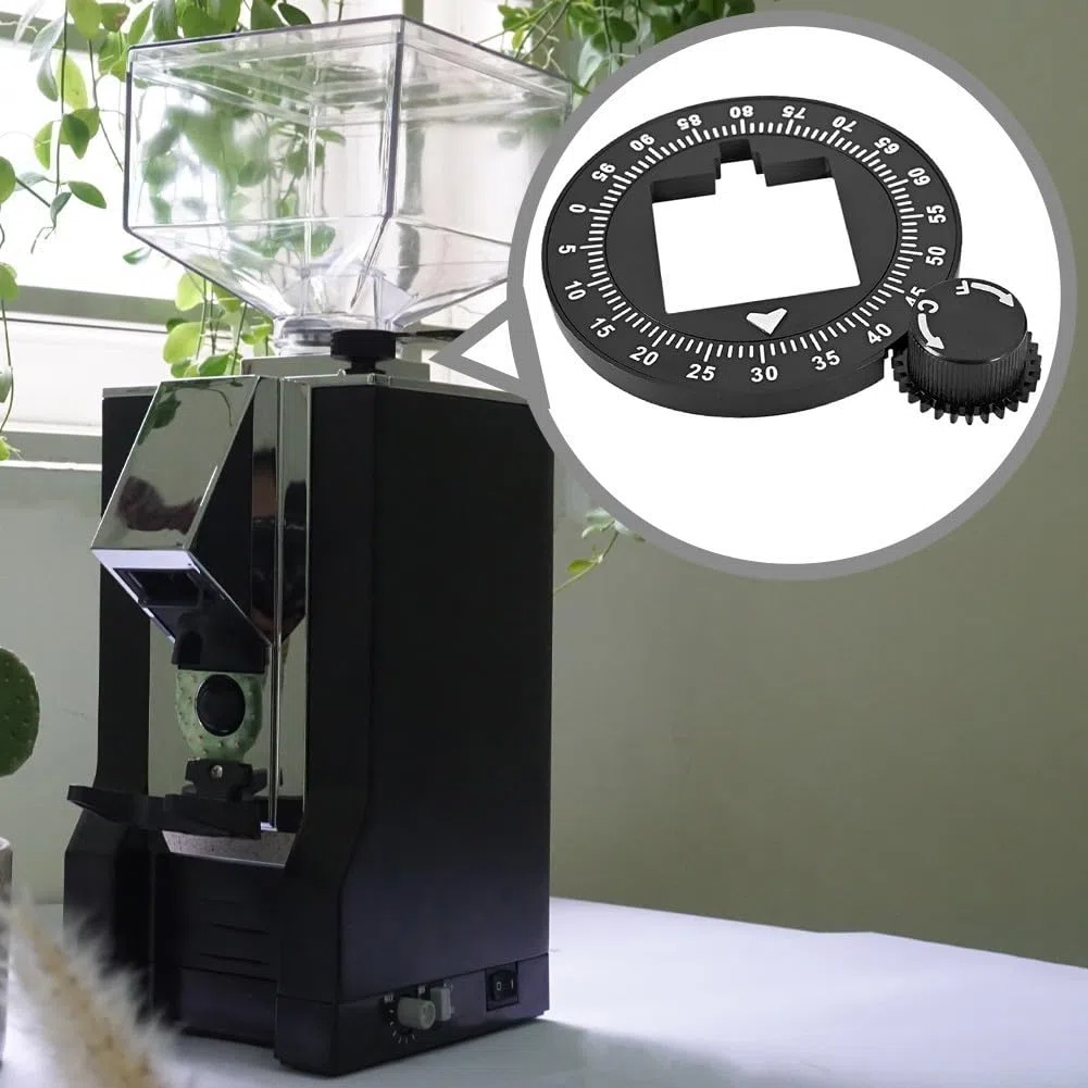 Quadrante in alluminio per macinacaffè Eureka Mignon, scala estesa 10-100, compatibile con modelli Specialita, facile da installare, resistente ai graffi