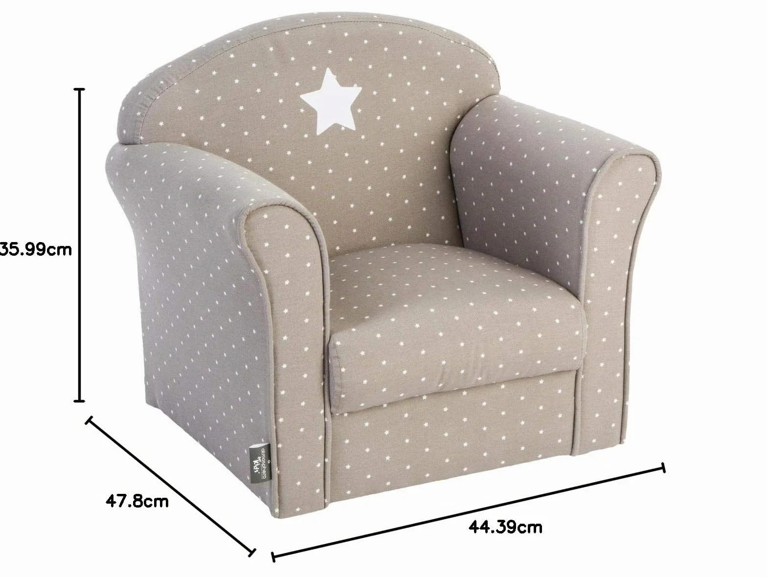 ATMOSPHERA CREATEUR D'INTERIEUR - Poltrona per bambini Classique grigio taupe