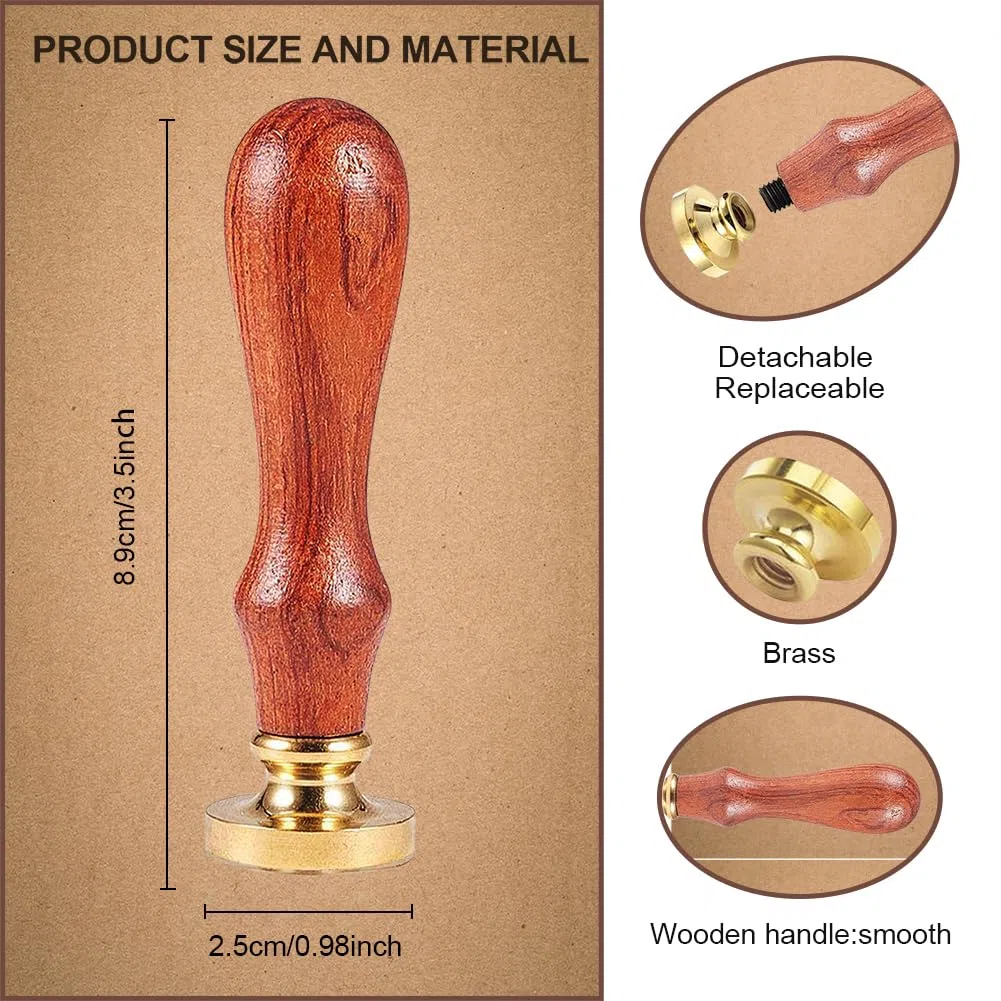 Timbro per ceralacca a forma di rondine, per inviti di nozze, in rilievo, rimovibile, 2,5 cm, in ottone, con manico in legno, buste, confezioni regalo, decorazione, artigianato adesivo