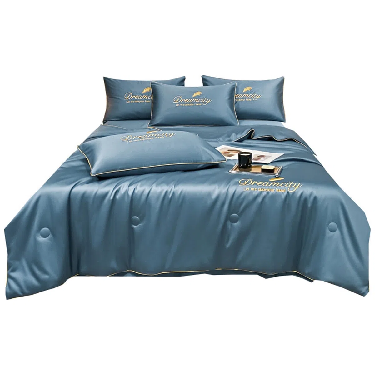 Trapunta Estiva Semplice in Seta di Ghiaccio, Coperta Estiva Premium Cool Ice Silk, Consolatore del Condizionamento d'Aria, Seta di Ghiaccio Semplice, per Dormire