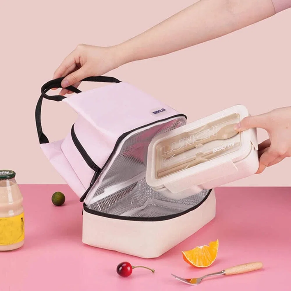 Hello Kitty - Borsa termica per il pranzo, portatile, pieghevole, isolata, per ufficio, scuola, picnic B
