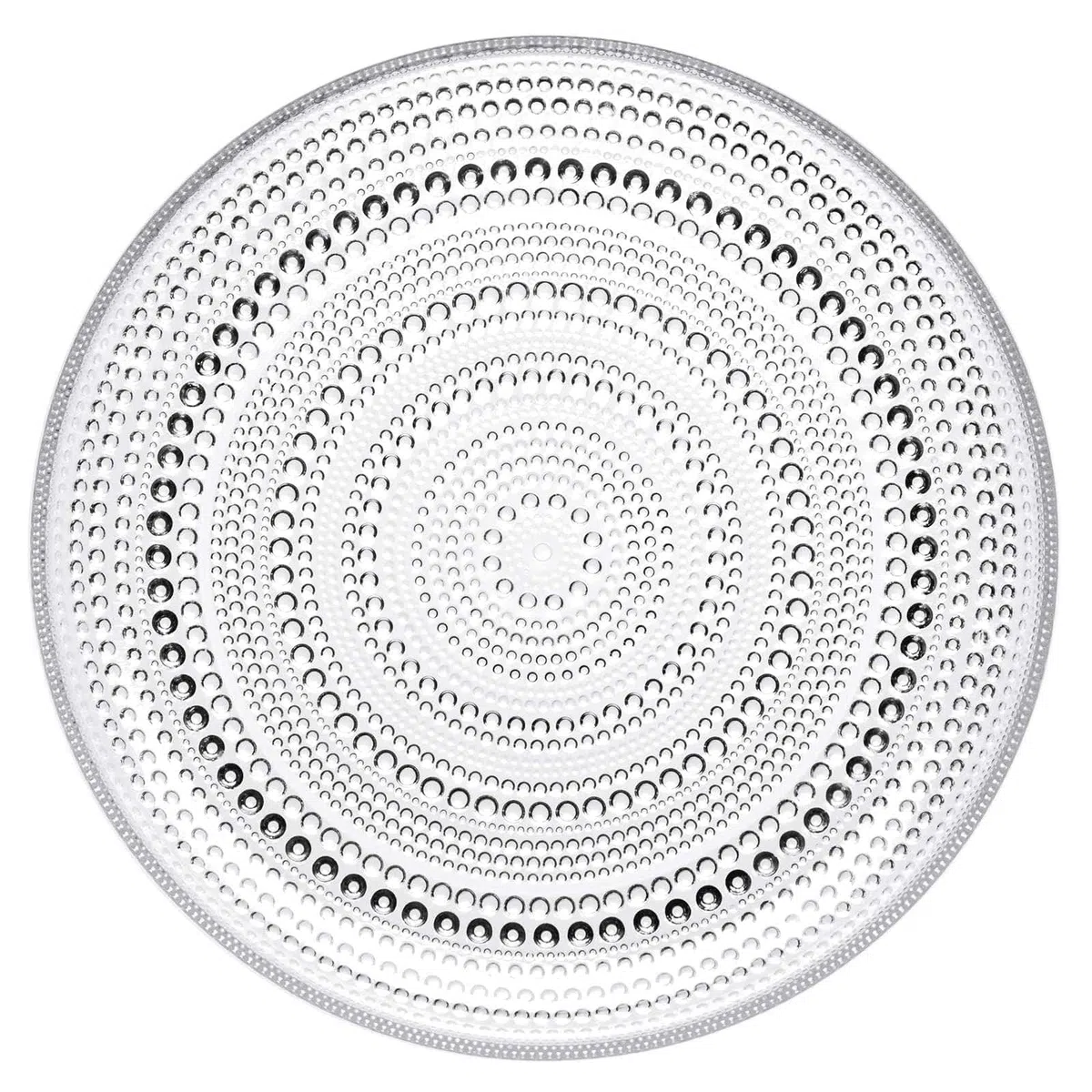 iittala 1007057 Kastehelmi 6 Piatto Piano, 6 pezzi, Trasparente