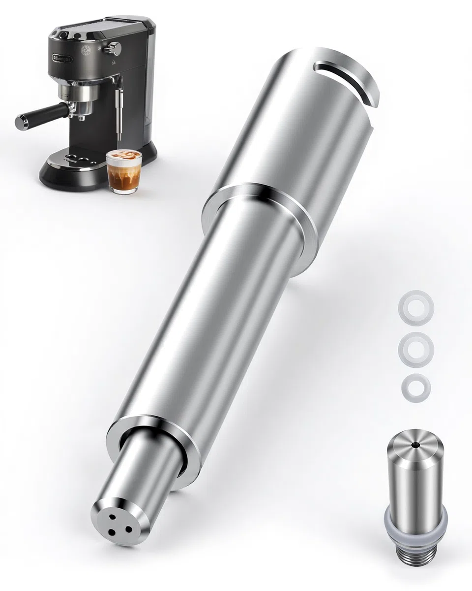 MOWETOO Ugello del Vapore for Coffee Machine - Inossidabile Steam Nozzle per Espresso Machine DeLonghi Dedica EC685 ed EC680, Punta con 1 o 3 Fori