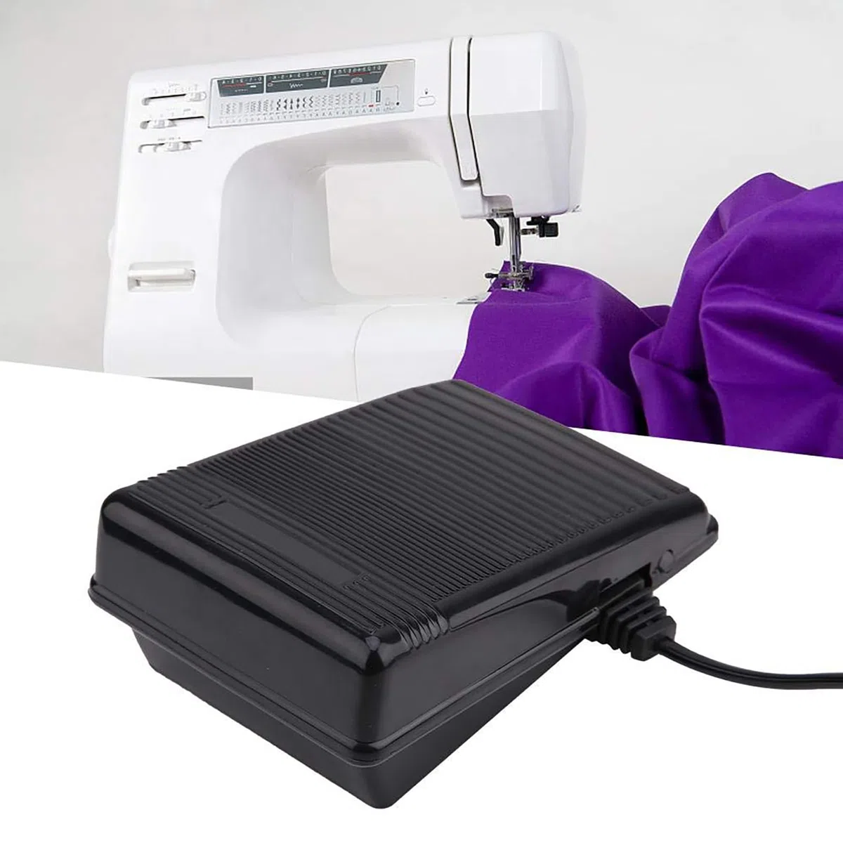 Macchina da Cucire a Pedale Elettronica (spina europea), Overlock, Controllo Pedale, 200-240 V, Pedale Originale per Nacchina da cucire Alfa, Elna, Janome, Alfa, Necchi