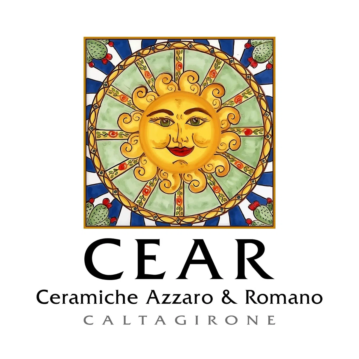 CEAR ceramiche - Ciotolina portaoggetti in ceramica siciliana in stile pigna Ø cm 16,5 - Porta dolci, biscotti, svuotatasche, centrotavola