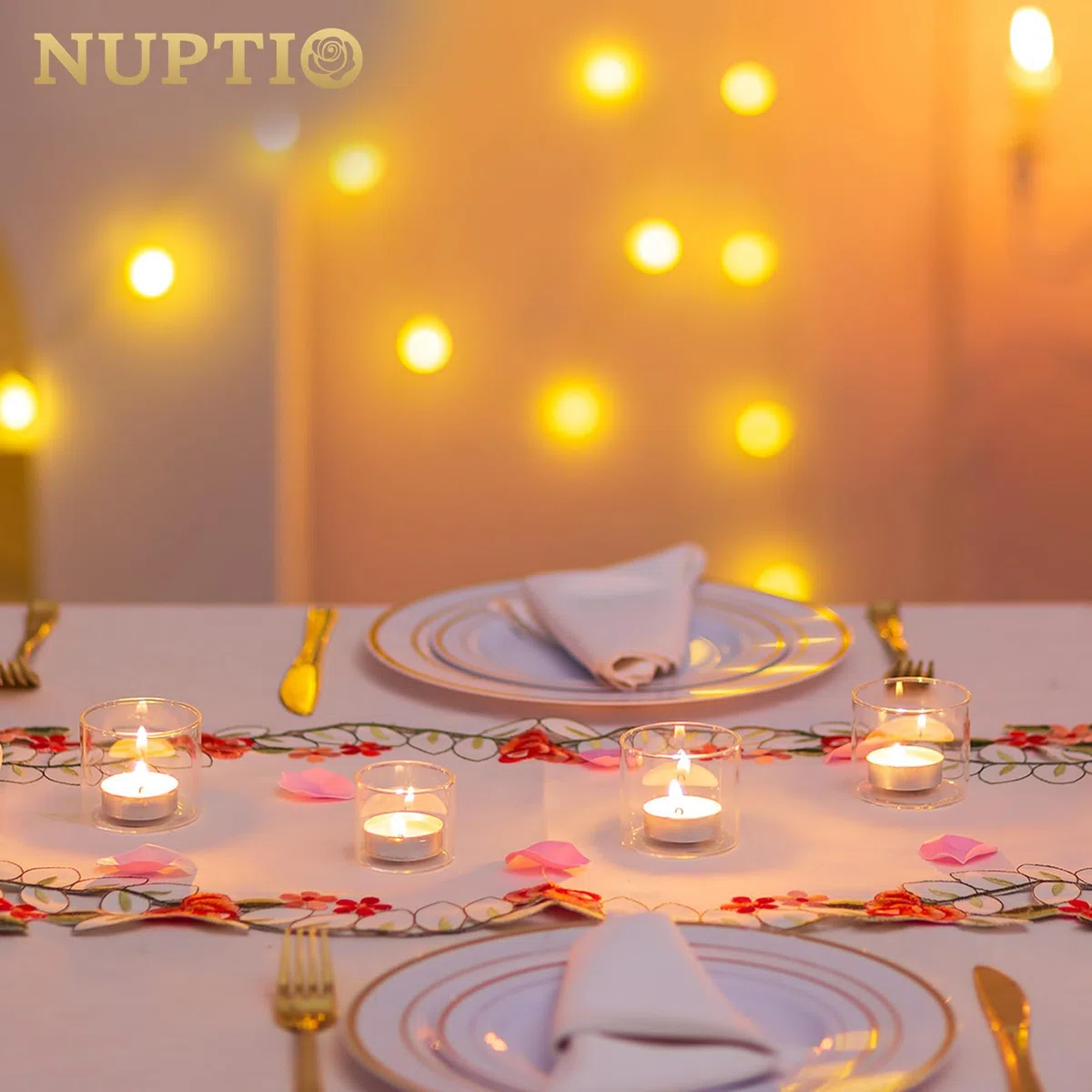NUPTIO Portacandele Vetro: 24 Pack Mini Portacandele Titolari per Le Candele Galleggianti Cristallo Luci Del Tè Matrimonio All'aperto Galleggianti Cerimonia Festa Doccia Nuziale 4cm E 5cm H