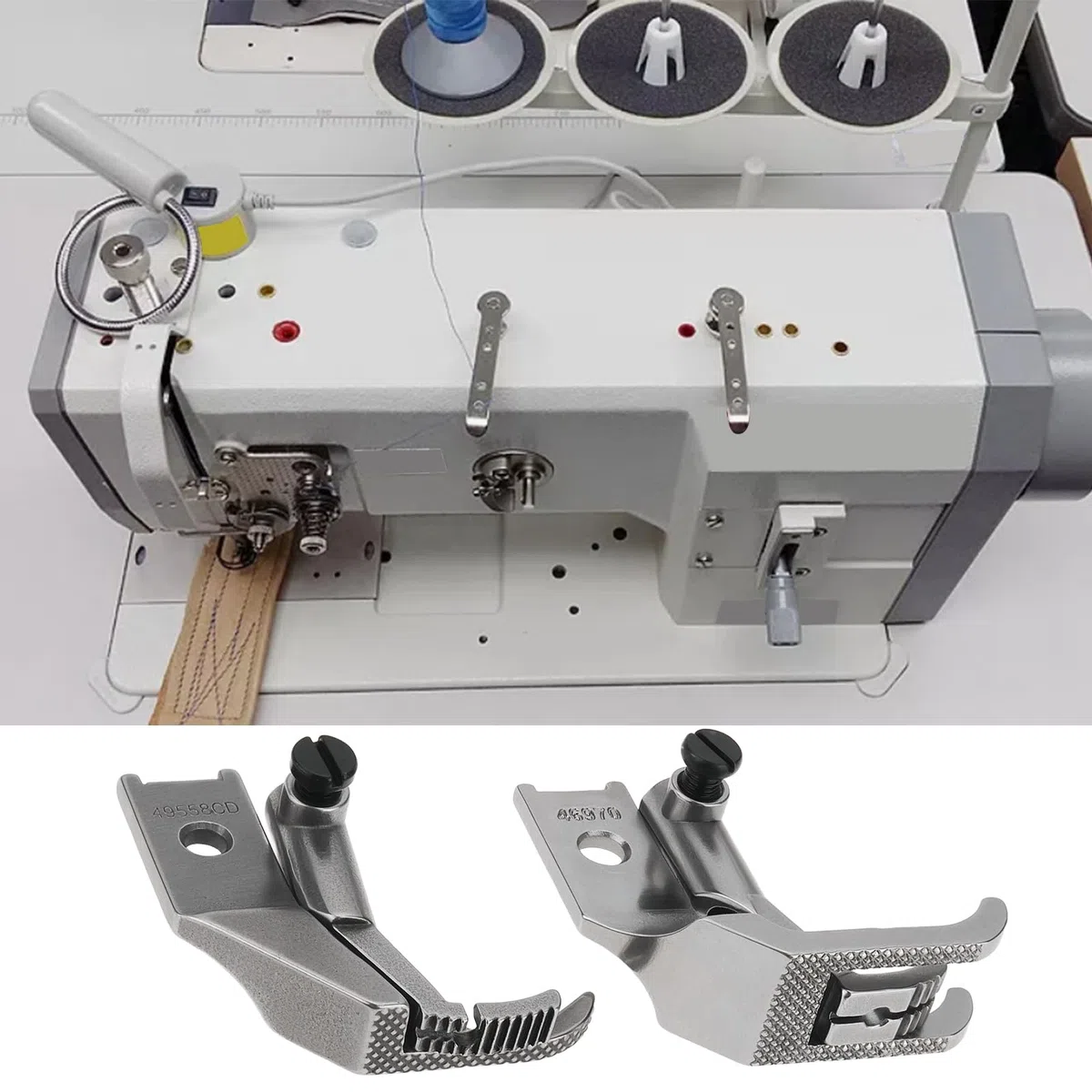 3 Pezzi Piedino Premistoffa Per Macchina Da Cucire Compatibile Con Pfaff 335 145 245 545 1245 OE KP-19029 Piedino Premistoffa Con Doppia Punta Punta Sinistra E Punta Destra