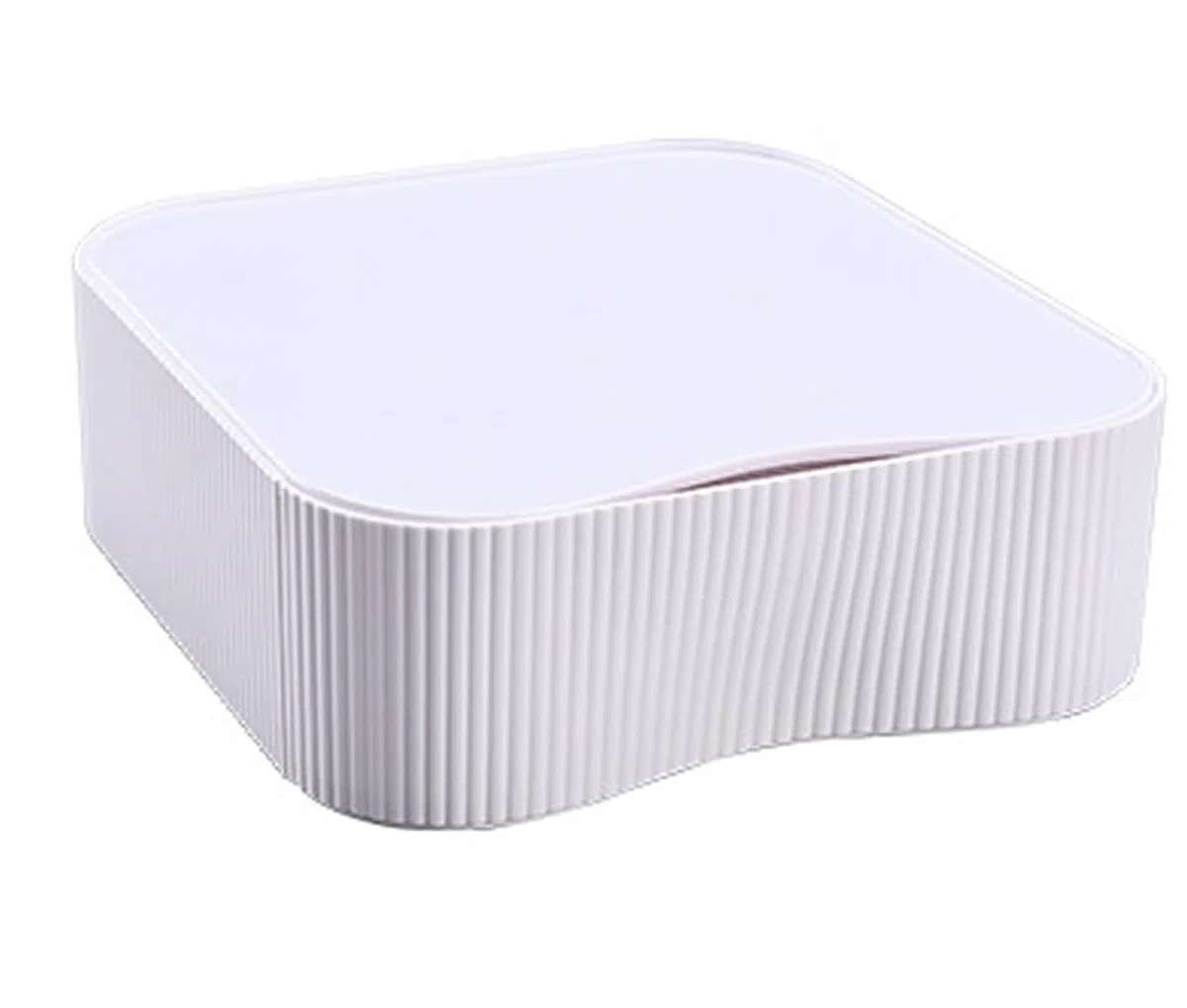 TUKA-i-AKUT Organizzatore Impilabile Cassettiera Scatola Portaoggetti da Tavolo, Portautensili Combinabile Flessibile Portautensili, da Scrivania, per Trucchi, Cosmetici, 23x22x8 cm TKD8610 Bianca