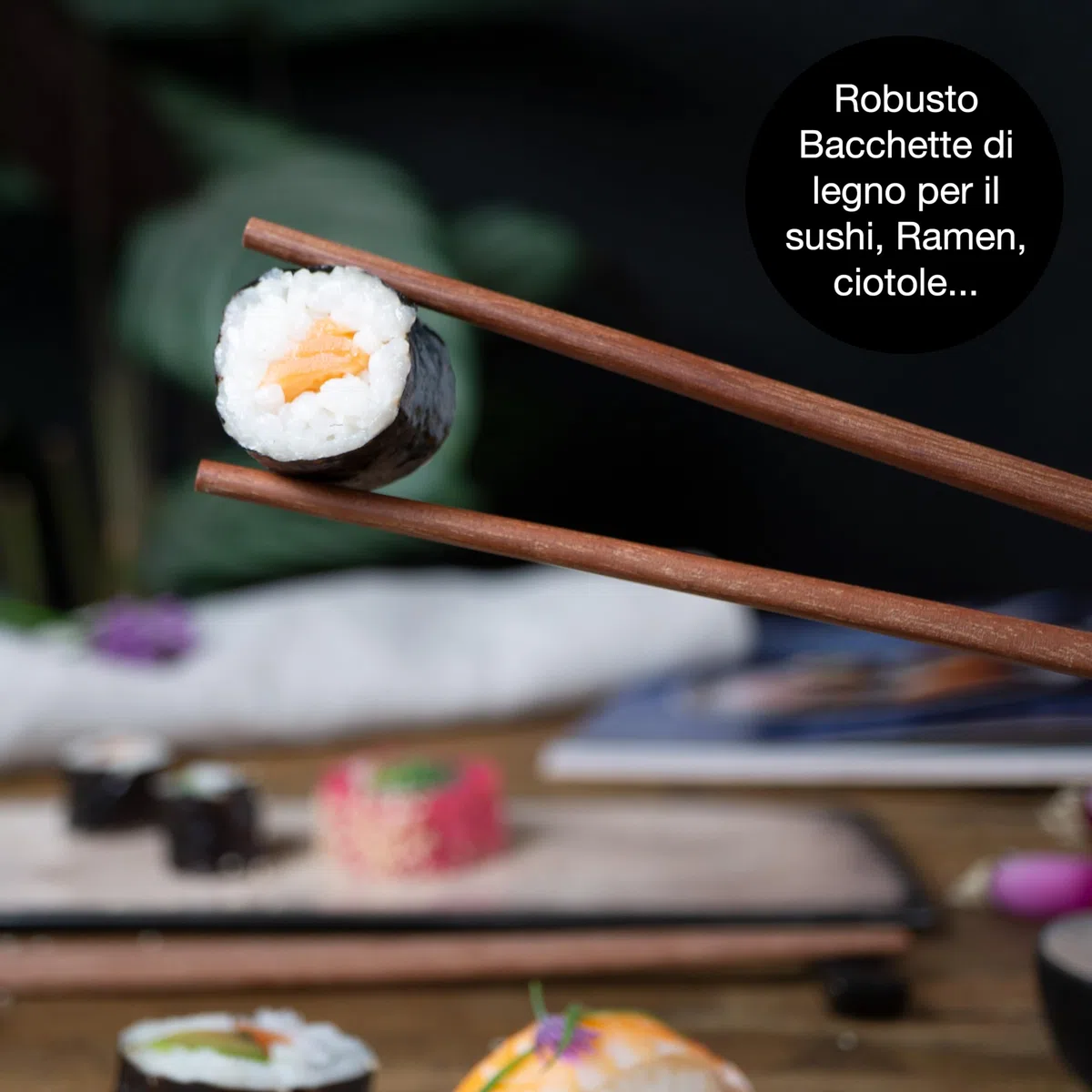 Moritz & Moritz Set di stoviglie da sushi per 2 persone - 10 pezzi - Servizio da sushi con 2x piatti da sushi, ciotole per salse e bacchette