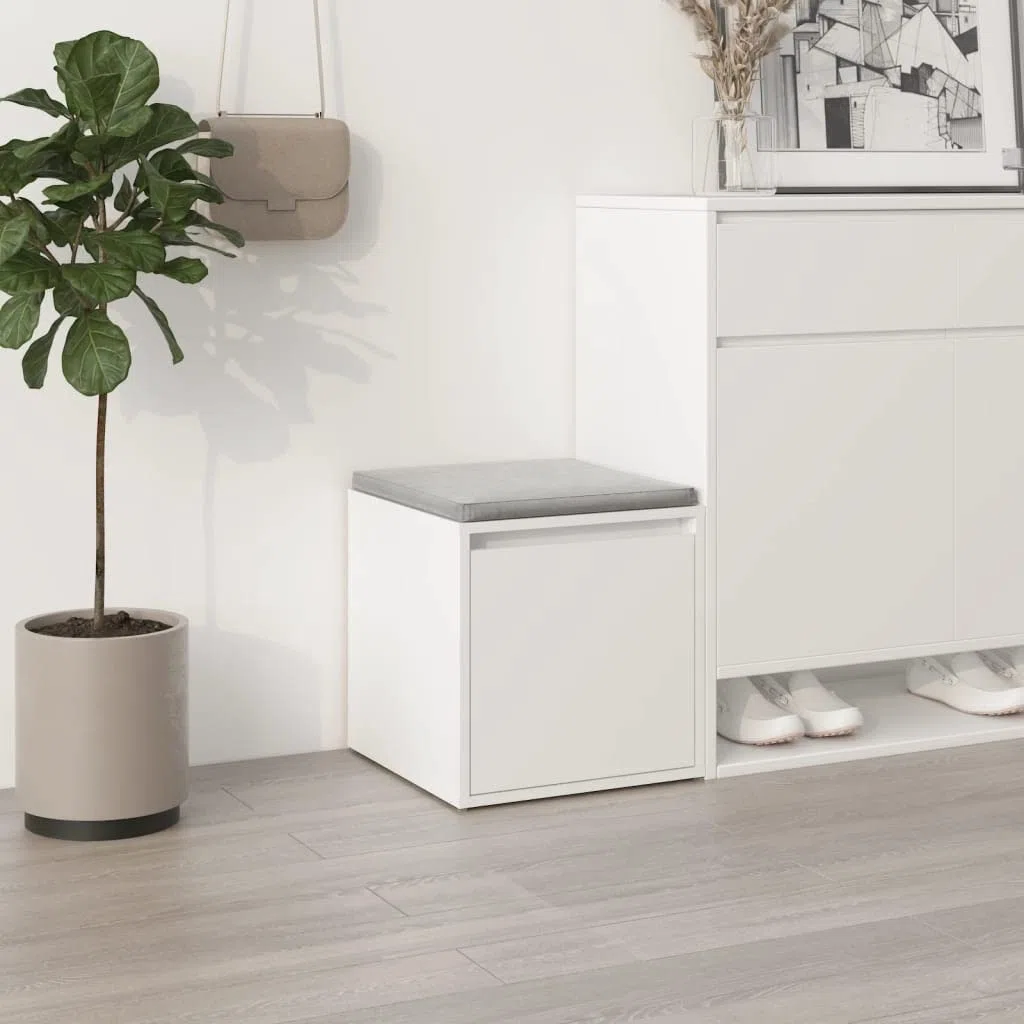 vidaXL Cassetto Contenitore Bianco 40,5x40x40 cm Legno Multistrato