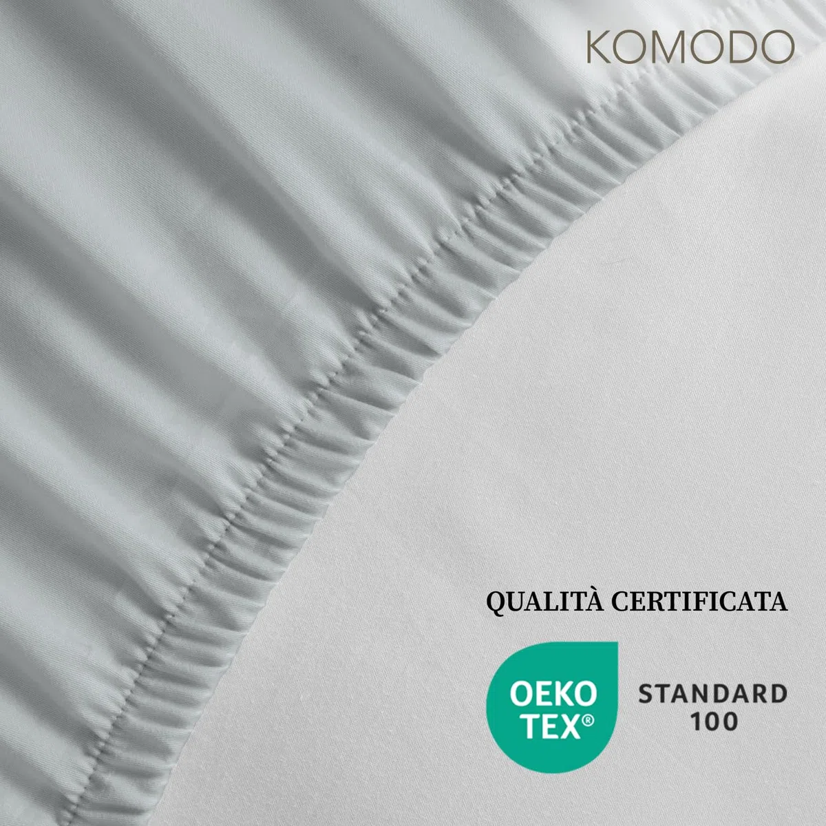 Lenzuolo Sotto con Angoli Matrimoniale, 100% Jersey di Cotone Elasticizzato sui 4 Lati, Misura cm.170/180x190/200, Altezza Angolo fino a 30cm, Oeko-tex Certificato, No stiro