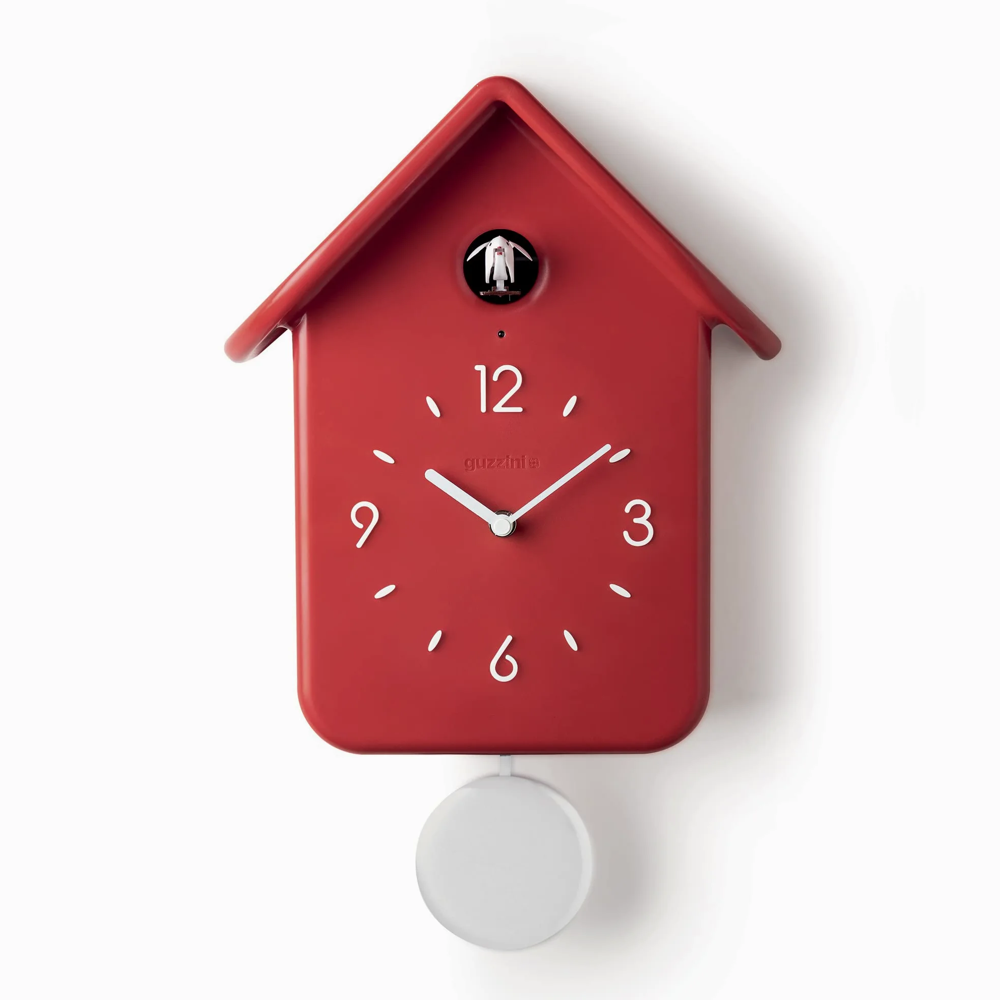 Guzzini Orologio Qq Home, Rosso, 24.8 x 12 x h39 cm