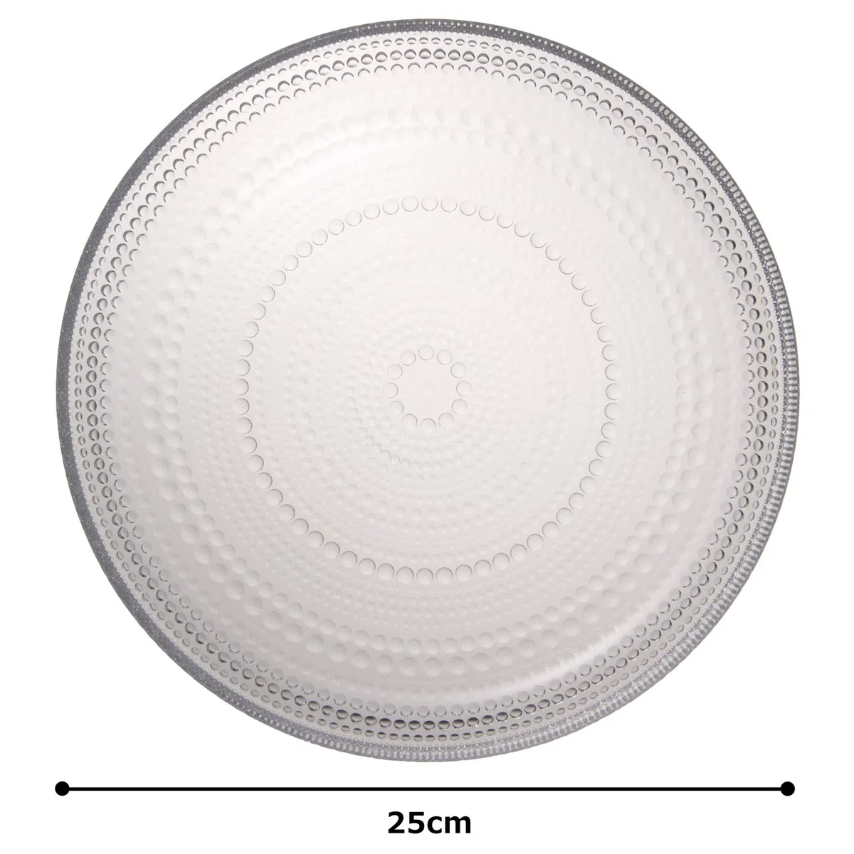 iittala 1007057 Kastehelmi 6 Piatto Piano, 6 pezzi, Trasparente
