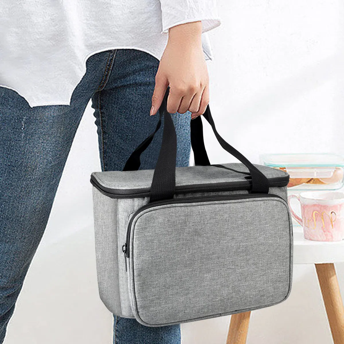 JOYSOG Custodia da trasporto per macchina da stampa Cricut, borsa da viaggio portatile da viaggio (grigia)