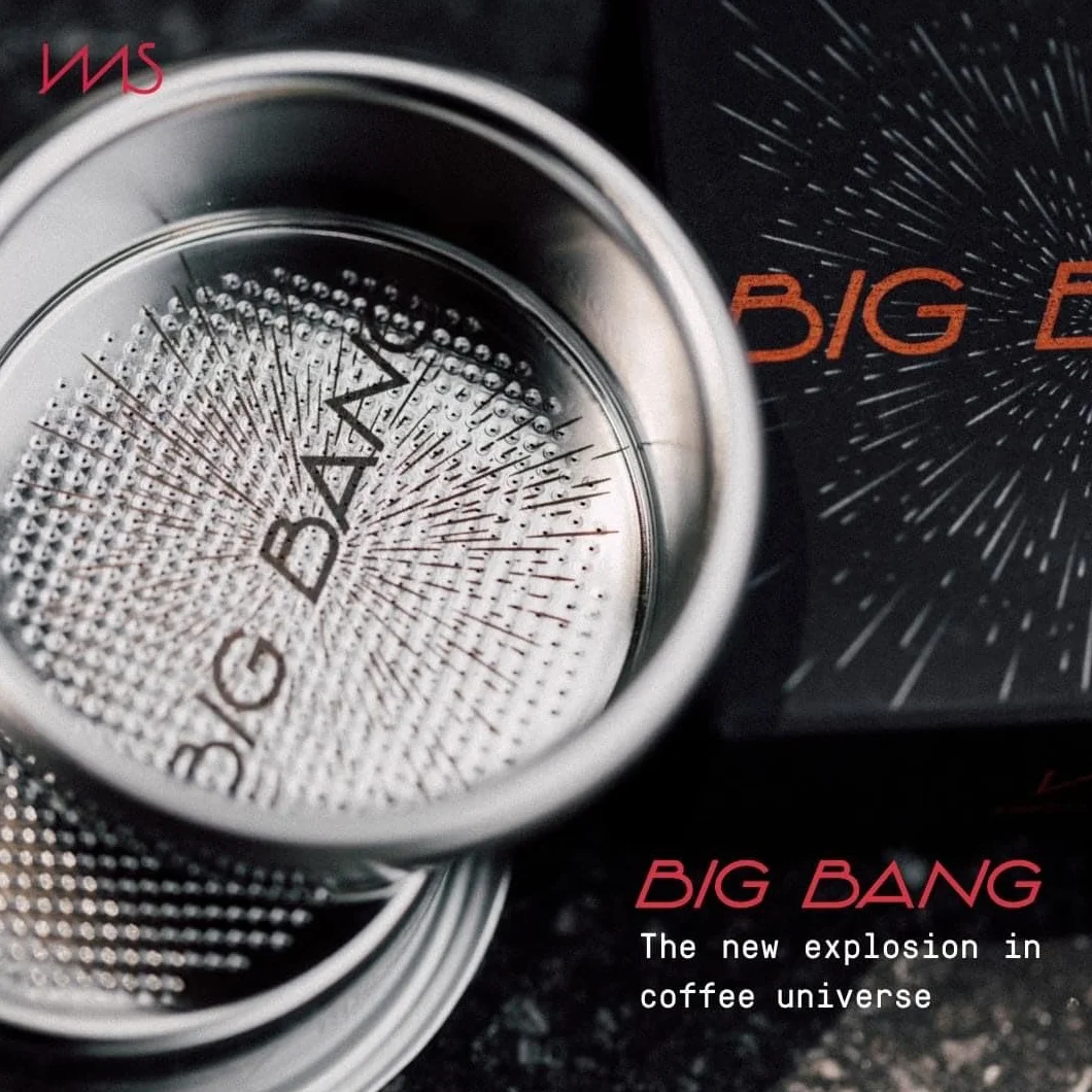 IMS Big Bang Precision Filter Basket realizzato per Breville Sage 54 mm portafiltri senza fondo, doppio espresso (h25.5)