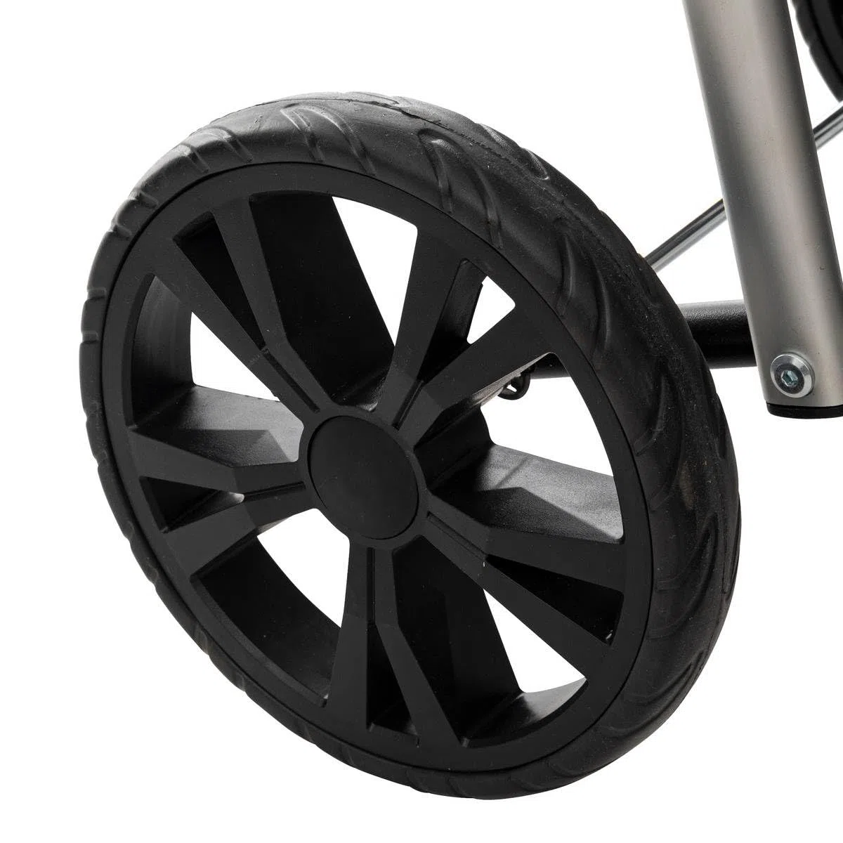 5five - Carrello pieghevole a 4 ruote, grigio, 46L - Maniglia regolabile - Tasche con cerniera - Scomparto per alimenti freschi - Leggero - Shopping e mercato - Attività all'aperto