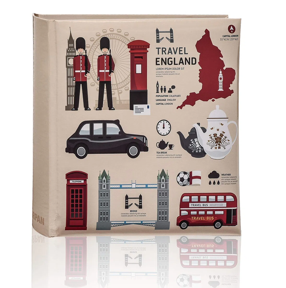 Arpan London Icons - Album da viaggio per 200 foto, 23 x 23 cm