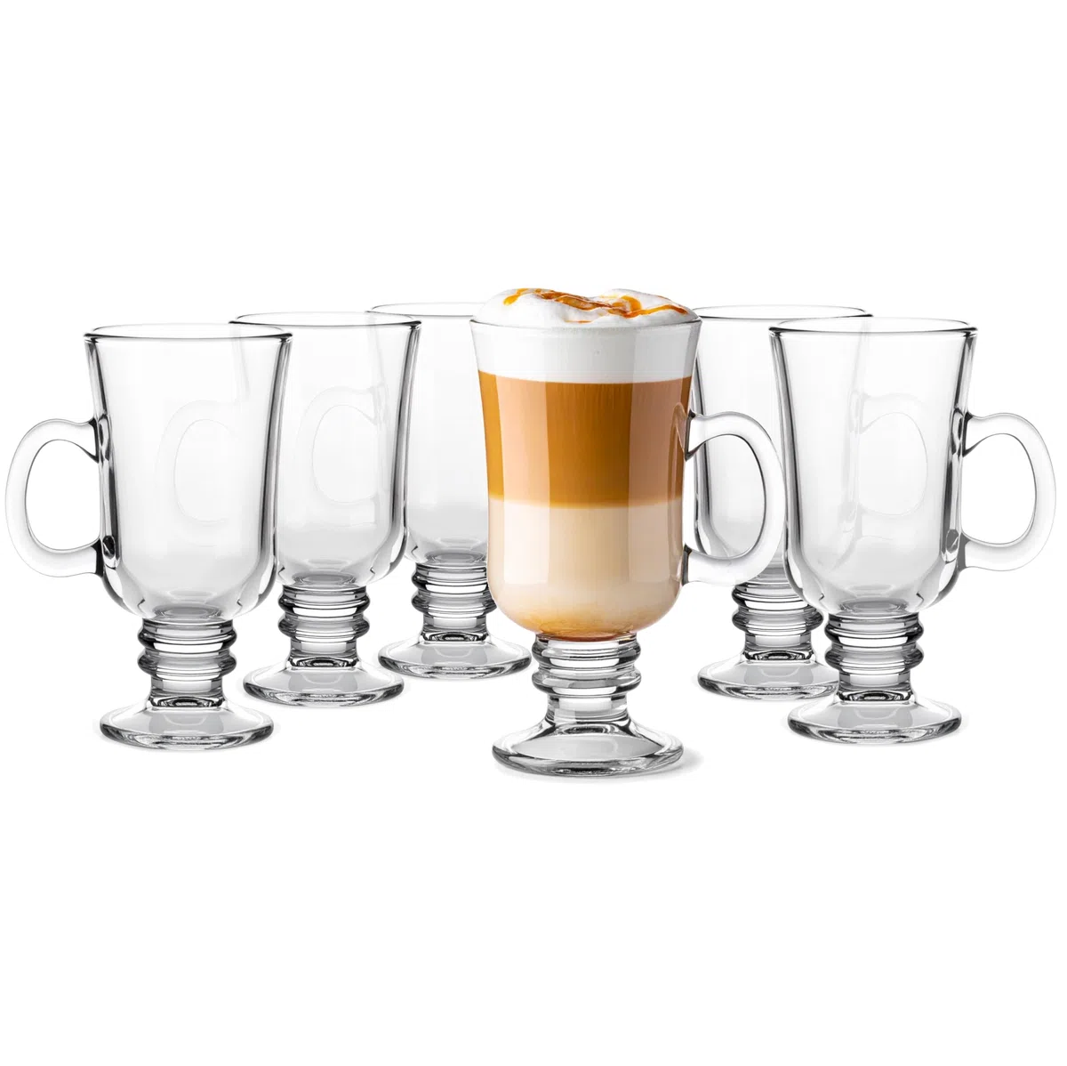 Glasmark Krosno - Set di 6 Bicchieri da 0,2 Litri, per Caffè, Tè, Latte, Macchiato, Vino Brulé - Lavabili in Lavastoviglie, 6 x 200 ml