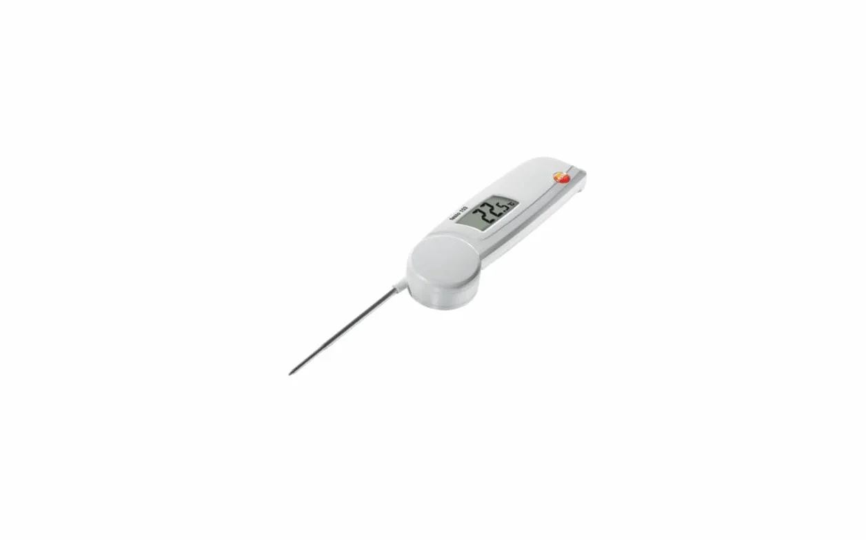 Testo 0560 0103 103, Termometro pieghevole, lunghezza: 11 cm, piccolo, classe IP55, batterie incluse