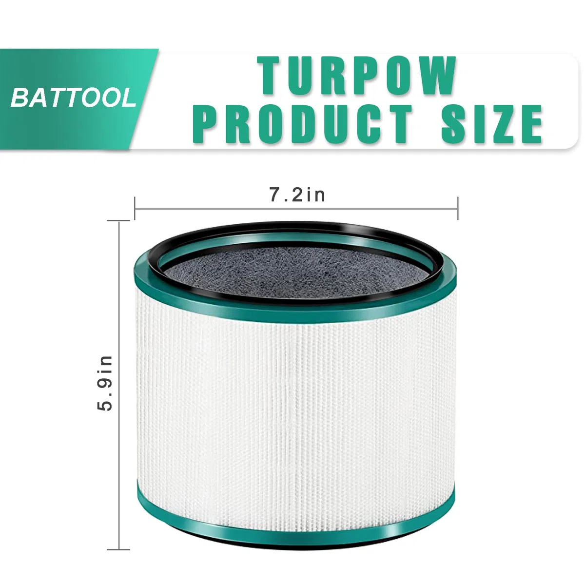 Filtro di ricambio HEPA per depuratore d'aria Dyson, filtro intercambiabile compatibile con Dyson HP02 HP01 HP00