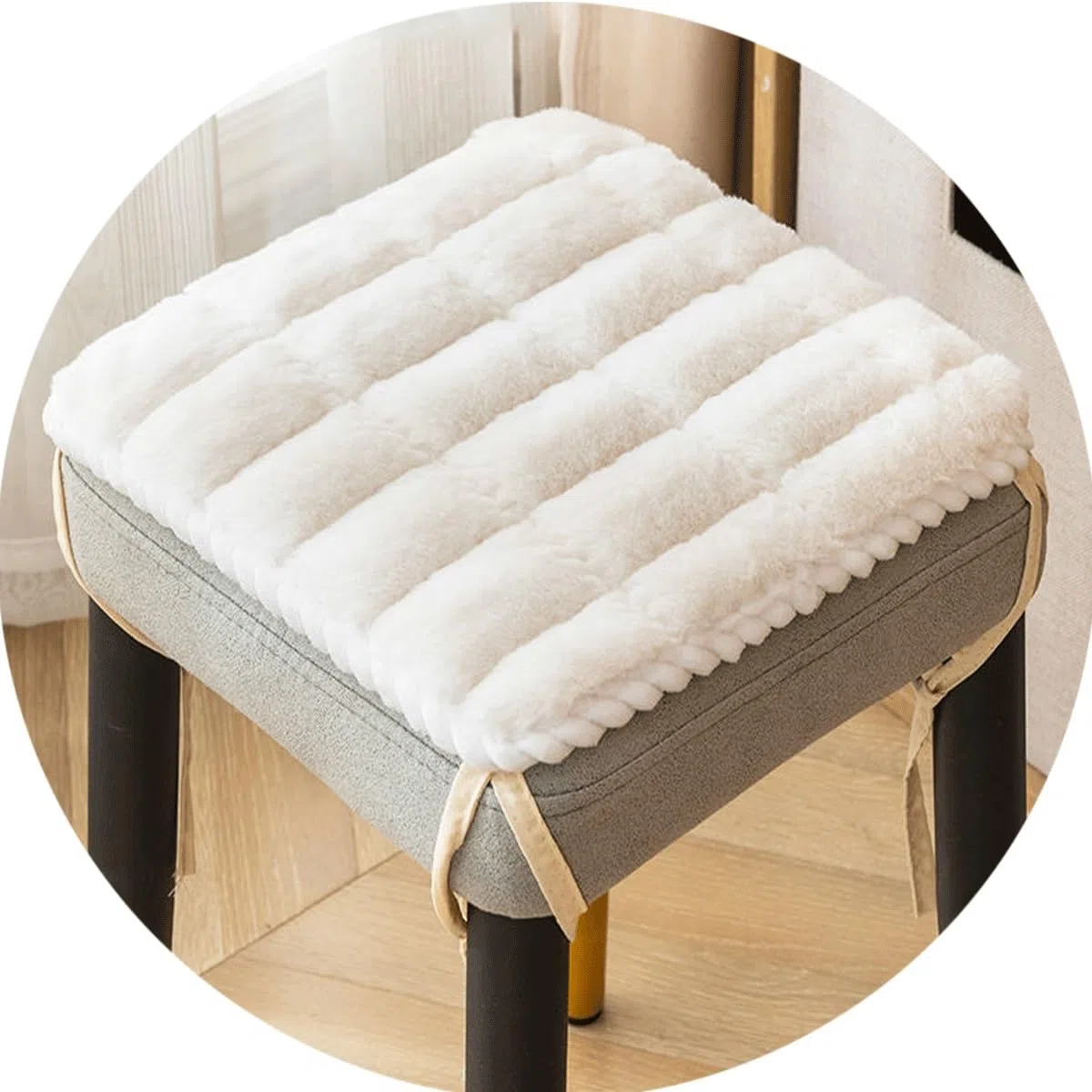 Cuscino per Sedia Quadrato 30x30/35x35/40x40/45x45cm, Sgabello da Bar, Cuscino per Seduta, Adatto per casa, Seggiolino Auto, Sedia da Ufficio e Tutte Le sedie(F4,4pcs 30 x30cm)