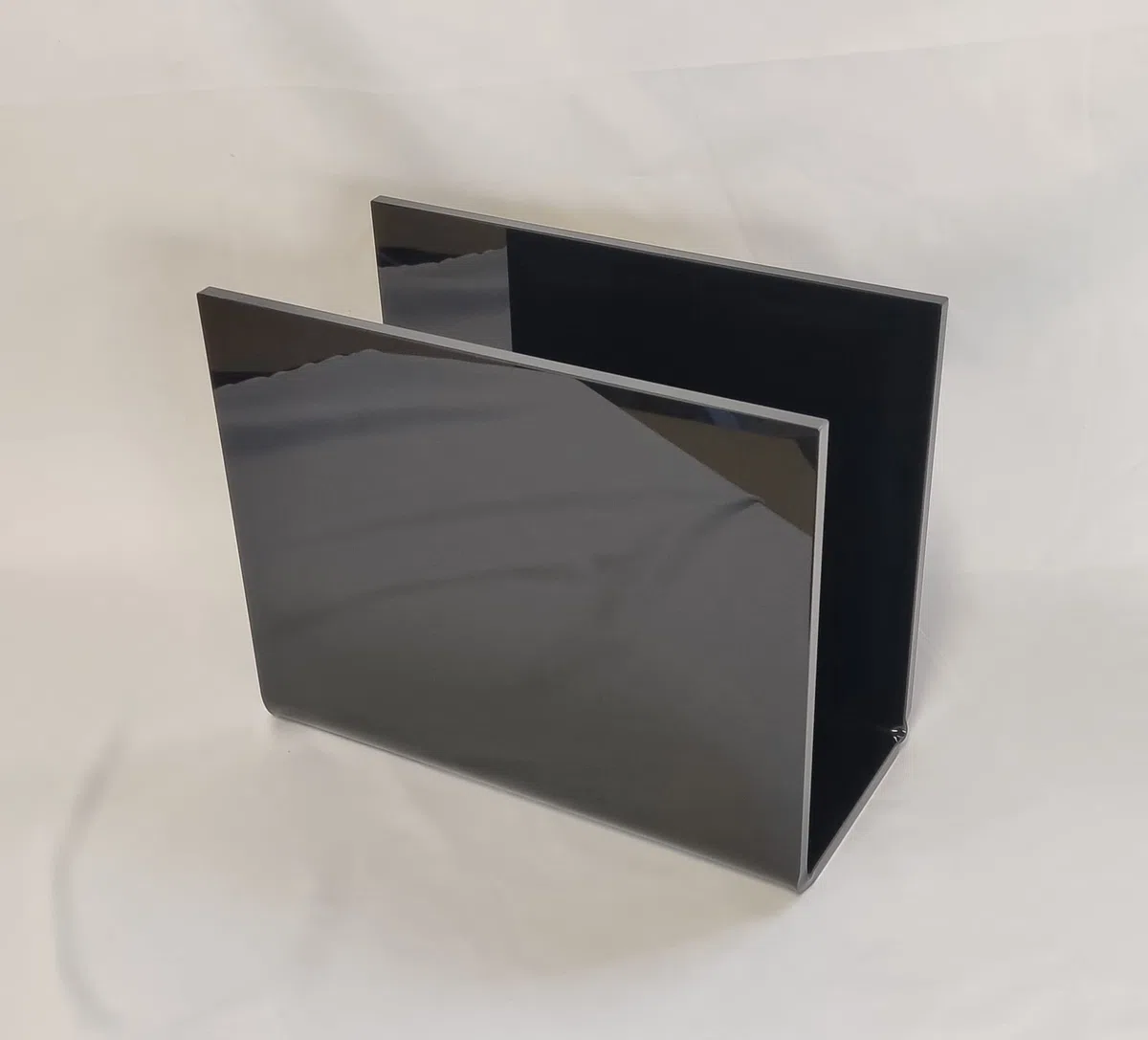 Generico Cavinato Acrylics Portadischi Vinili in Plexiglass Nero Lucido Spessore 1 cm Design per LP 33 Giri